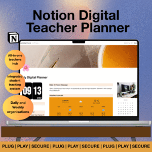 Digital Teacher Planner: Organise Lessons, Marking & Meetings with Ease
